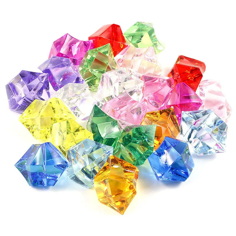 Production of DIY Simulated Ice Cubes Acrylic Crystal Stones Filled at the Bottom of the Vase