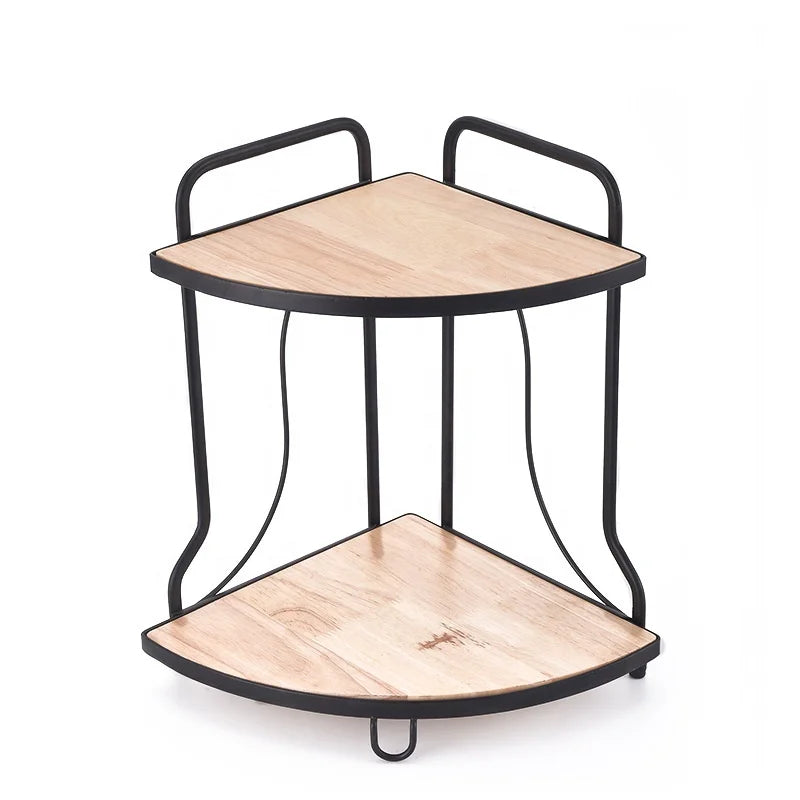 Factory Direct Sales Kitchen Triangular Shelf Home Kitchen Tripod Turn Corner Seasoning Storage Rack