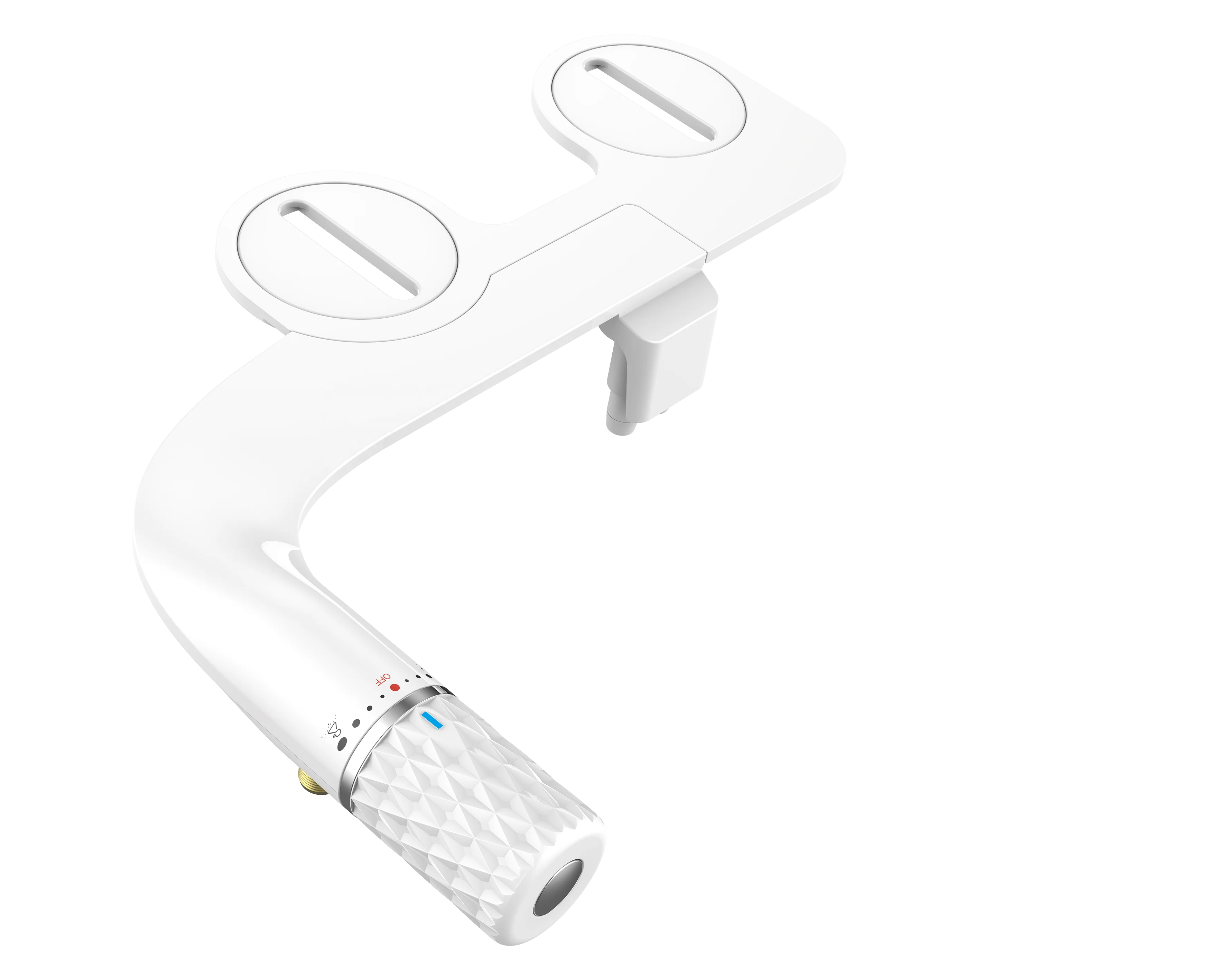 OEM/ODM Non-Electric Manual Bidet Toilet Seat Attachment Dual Retractable Nozzles ABS Plastic Floor Mounted Bathroom