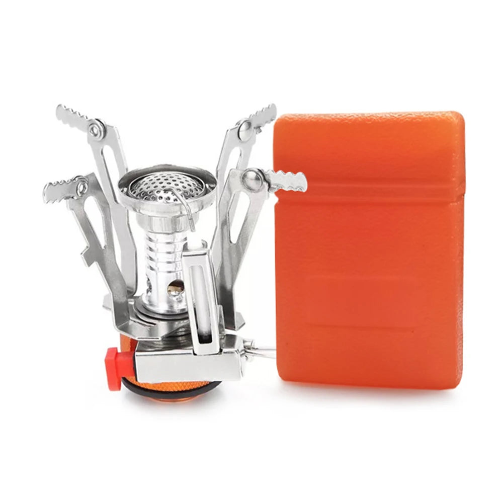 Outdoor Mini Gas Stove Portable Electronic Ignition Camping Hiking Cooker Burner Pocket Gas Stoves for Picnic