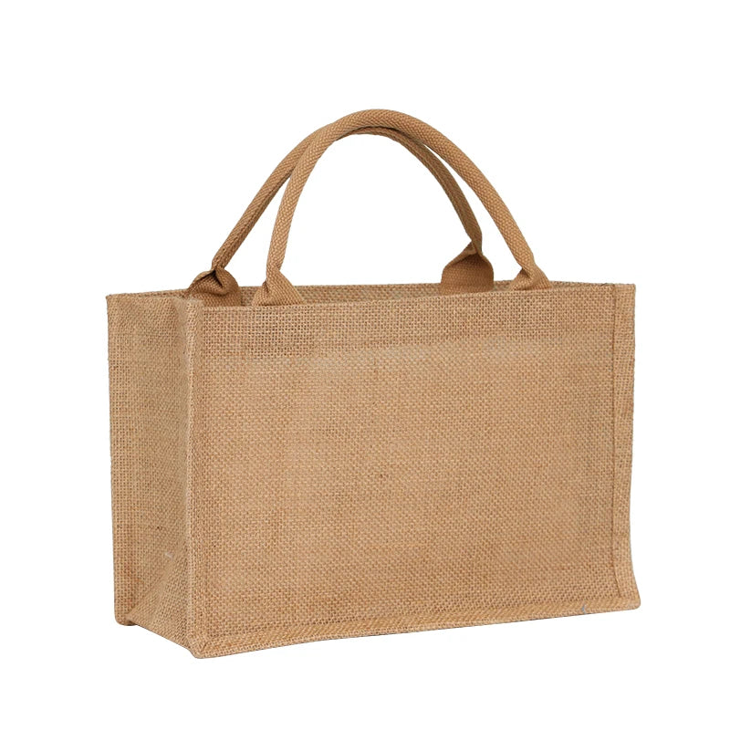 Eco Friendly Jute Tote Shopping Burlap Bags Custom Grocery Bag Wholesale
