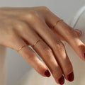 GT OEM Simple Classic Delicate Stainless Steel Rings Gold Plated Minimalista Stacking Bands for Couples Trendy Thin Rings