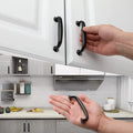 Black Stainless Steel Modern Interior Door Handle Luxury square Rose Gold Black Door Knurled Door Lever Handle for Bedroom