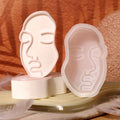 DM606 DIY Human Face Shape Soap Candle Silicone Mold Plaster Aromatherapy Listed Mould