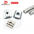 3DSWAY 10pcs/lot M3 M4 M5 M6 Square Nuts T-Track Sliding Hammer Fasteners for 2020/3030/4040 3D Printers CN
