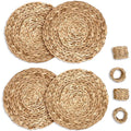 Wholesale Custom Private Label Round Degradable Wicker Straw Woven Seagrass Dinner Placemat for Wedding