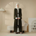 Hot Sale Muslim Traditional Clothing Women Modest Long Maxi Dress Open Abaya Dubai Style