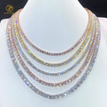 Drop Shipping GRA Certified Sterling Silver Moissanite Necklaces 2mm 3mm 4mm 5mm 6.5mm Tennis Chain Bracelet VVS Tennis Bracelet