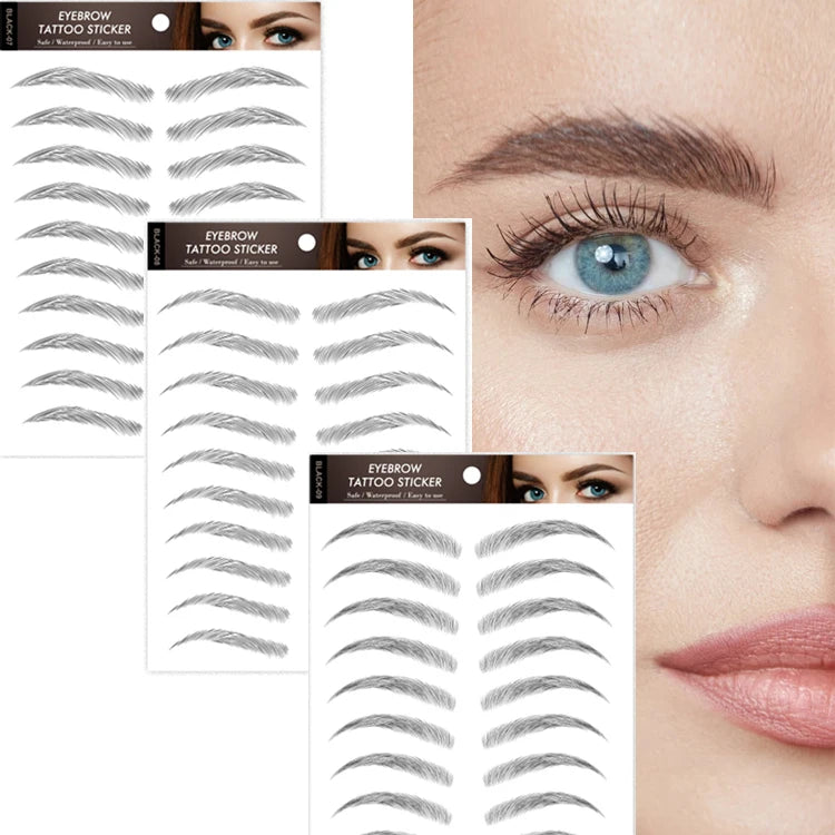 Factory Ebay Hot Selling Skin-friendly Non-toxic Temporary Waterproof Tattoo Eyebrow Sticker