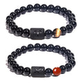 Wholesale New Men's Trendy Tiger Eye Crystal Healing Bracelet Set Natural Ball Shape String Beads Fashion Beaded Bracelets