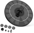 Solar Bird Bath Fountain with 6 Different Nozzles and 4 Unique Fixtures Solar Fountain Pump Suitable for Bird Tubs ponds