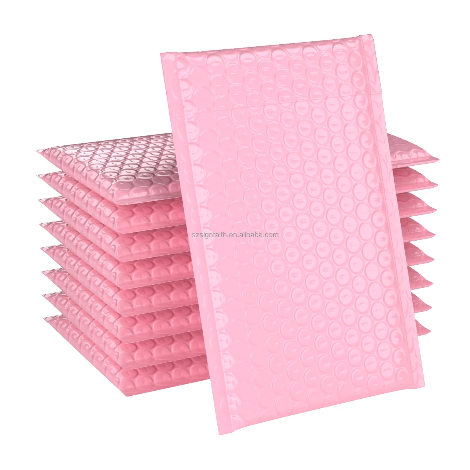 8.5x12''Pink Bubble Mailers for Packing Small Business Padded Printed Mailing Shipping Envelope Packaging Bags Bubble Mailers