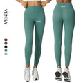 Women's Seamless Breathable Quick Dry Yoga Tight Elastic High Waist Butt Lifting Workout Pants Casual Solid Plus Size Anti-UV