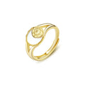 Rainbowking 925 Sterling Silver Sun Shell Ring Female Niche Ins Style Cross-border Retro Open Ring
