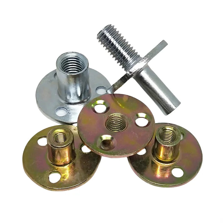 M6x10 Flat Head Rivet Nut Tee Nuts Climbing Wall Flat Base Captive T Blind Nuts