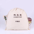 Hot Selling Custom Cotton Canvas Eco-friendly Drawstring Promotional Laundry Bag for Hotel and Travel Use with Custom Logo