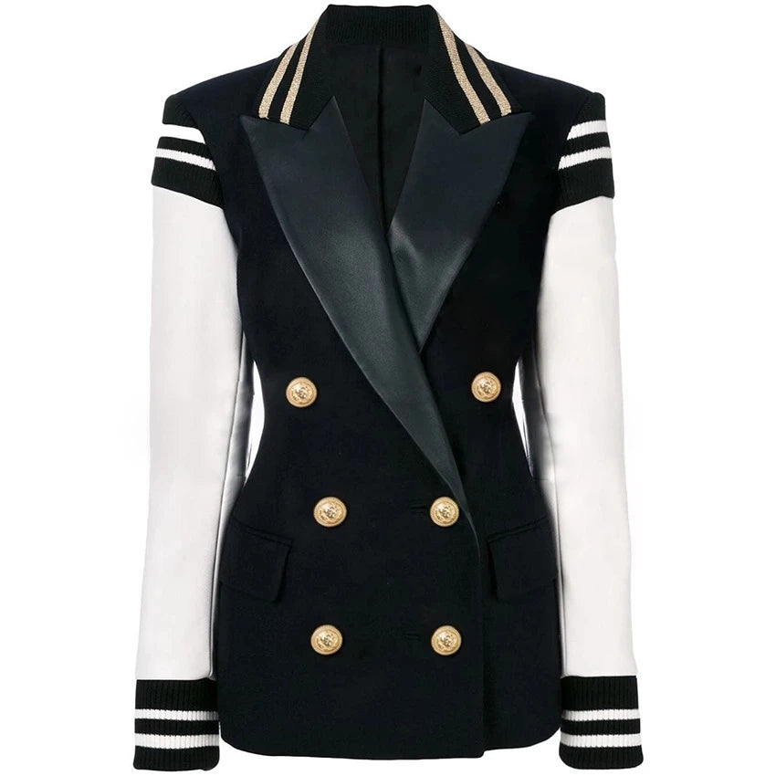 Hot Sale Factory Direct Price Winter Blazers Ladies Slim Stripe Women