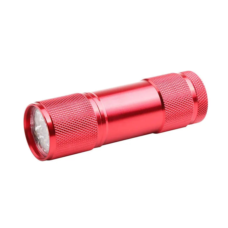 Manufacturing  Hunting Security Small Medical Keychain Promotion 3*AAA Dry Battery Mini UV 9Led Torch Made in China