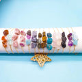 Healing Gemstone Amazonite Energy Bracelet Spiritual Amethyst Mineral Stone Gold Slide Chain Adjustable Bracelet for Girls Gift