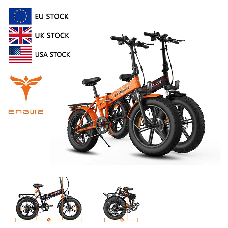 Engwe EP-2 Pro Electric Mountain Bike Fat Tire Bike Electric Motor Bicycle Electric Bike Ebike Cheap Adult Bicycles for Women