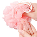 Gloway RPET Eco Friendly Loofah Pouf Body Exfoliating Bath Sponge Colorful Bath Sponge Baby Bath Sponge MegaBDM