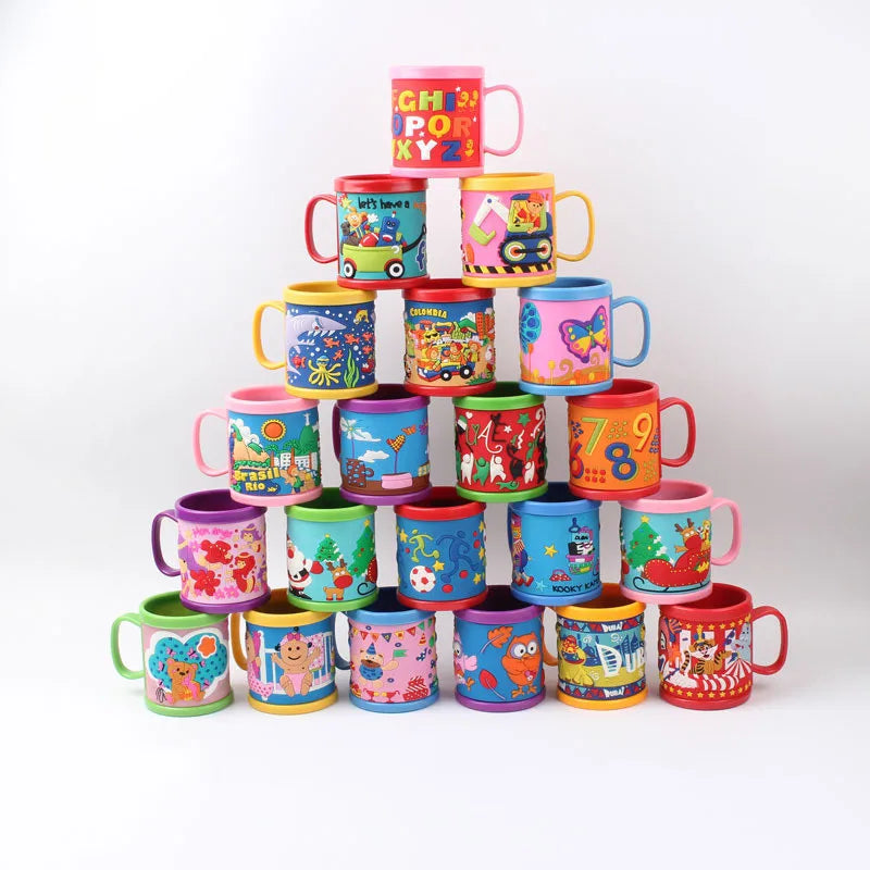 3D Coffee Mug Coffee Cup Custom Logo Reusable PVC Plastic Eco Friendly Office Printing with Handle Gift Accessories Customized