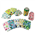 Custom Company Logo 330ml Beer Can Holders Sublimation Printing 12oz Insulated Can Coolers Sleeve Neoprene Scalloped Can Coolers