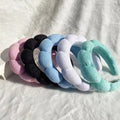 Wholesale Custom Cute Makeup Twist Sponge Padded Hairband Microfiber Soft Towel Hair Band Terry Cloth Headband for Women Girls