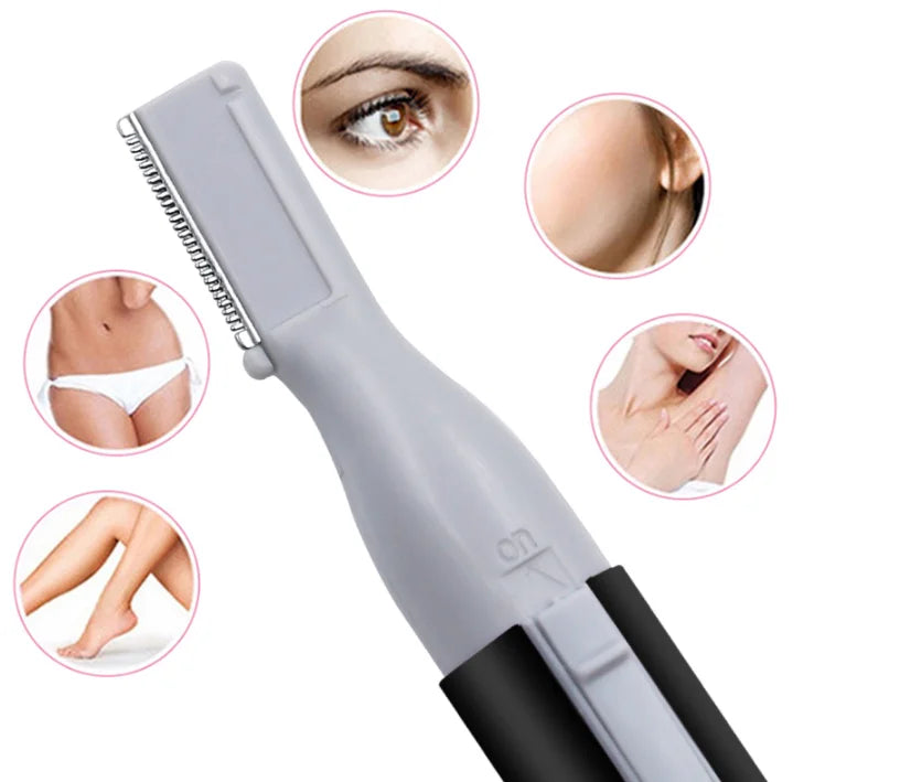Practical Electric Face Eyebrow Scissors Hair Shaver Women Eyebrow Razor Trimmer