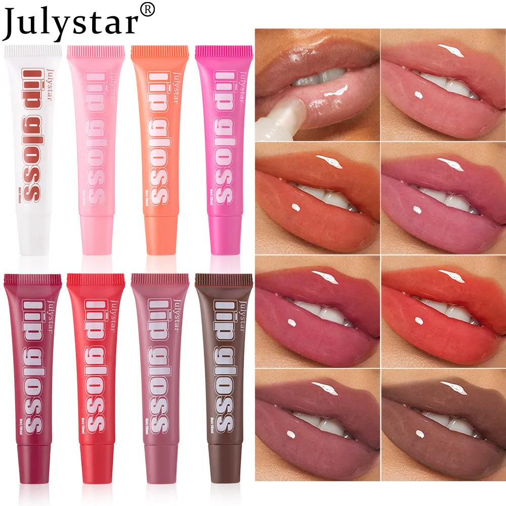 Long-Lasting Mineral Lip Gloss Custom Fruit Flavored Lip Glaze Easy Color Application Water-Transparant Flavouring Fruit Lip Oil