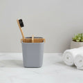 Wholesale Multiple Use Natural Fancy Bamboo Fiber Corn Starch Plastic Free Mildew Proof Modern Travel Toothbrush Holder
