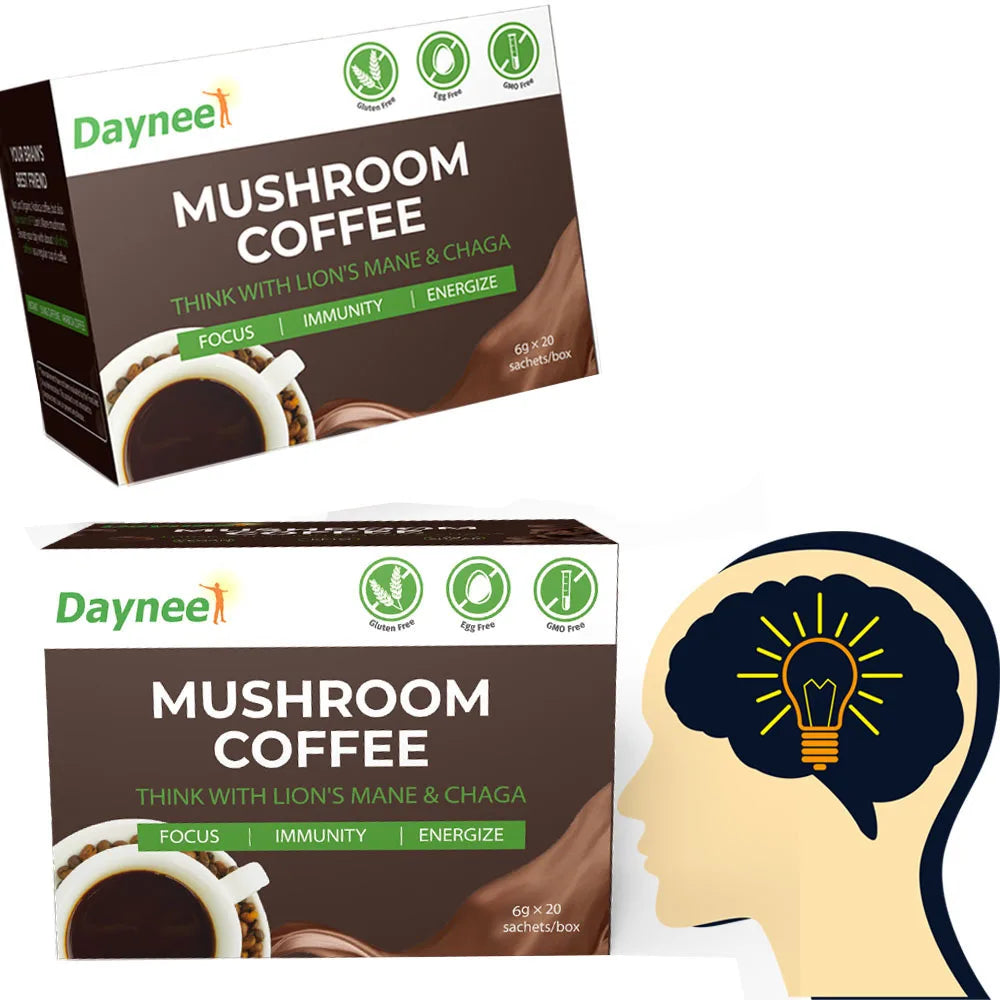 Mushroom Coffee Organic Instant Latte Coffee Private Label Mushroom Blend Powder Coffee