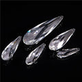 Crystal Chandelier Parts Clear Glass Crystal Long Almond Chandelier Accessories MH-12912