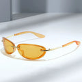 Wholesale Price Sunglasses Classy Metal Sun Glasses Popular Small Oval Sunglasses 2025 Diamond Cut Y2k Vintage Sunglasses