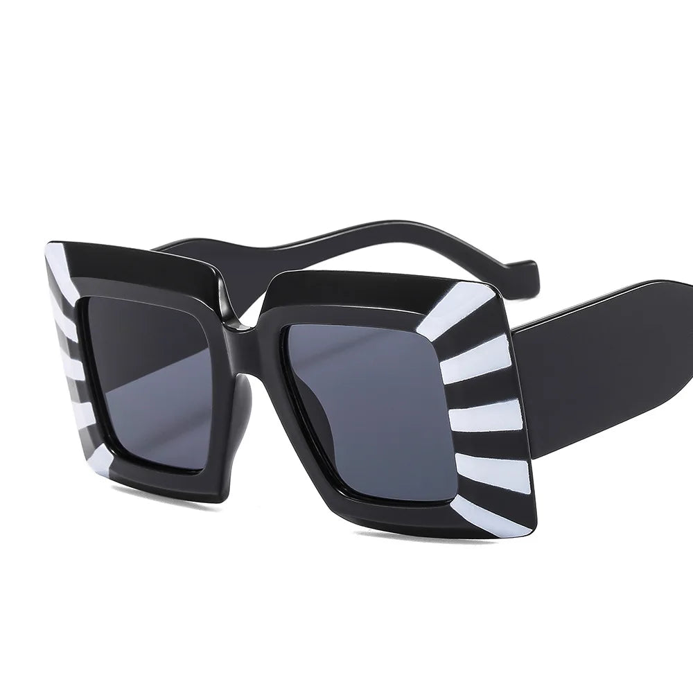2024 High Quality Women Custom Logo Fashion Wholesale China Luxury Oversized Sunglasses Trendy Square Sunglasses