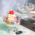 Ice Cream Aromatherapy Candle Cup Handmade Transparent Glass Candle Holder Cup for Decoration