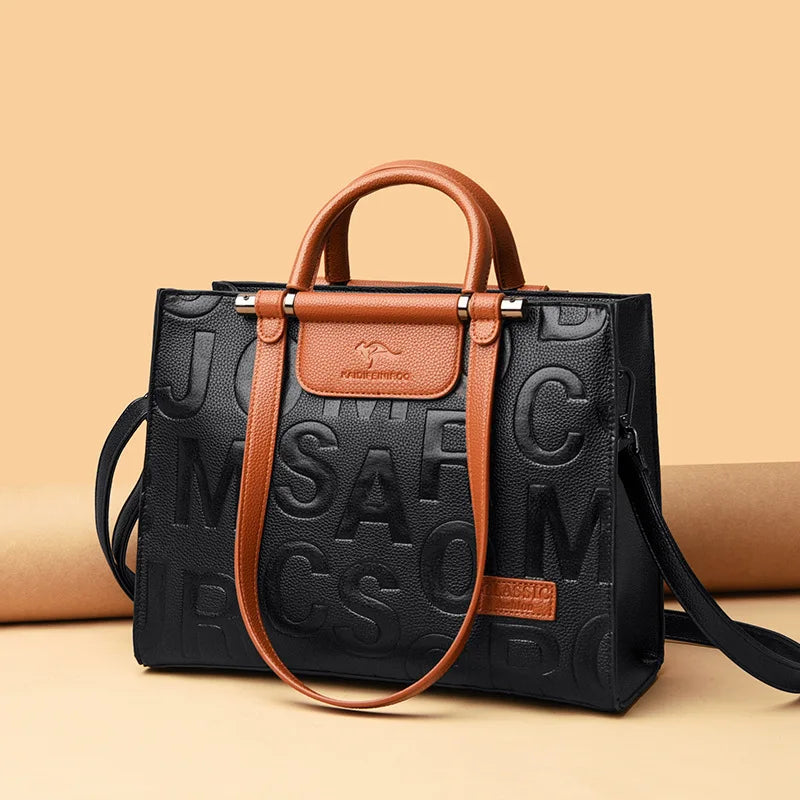 Westal Women Fashion Top Quality Bags Embossed Leather Handbag Designers Handbags Famous Brands Bag for Lady