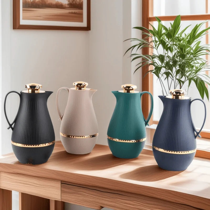 1000ml Arabic Stainless Steel Thermos Vacuum Insulated Jug for Home Use Tea Middle Eastern Style Keep Hot&cold Water