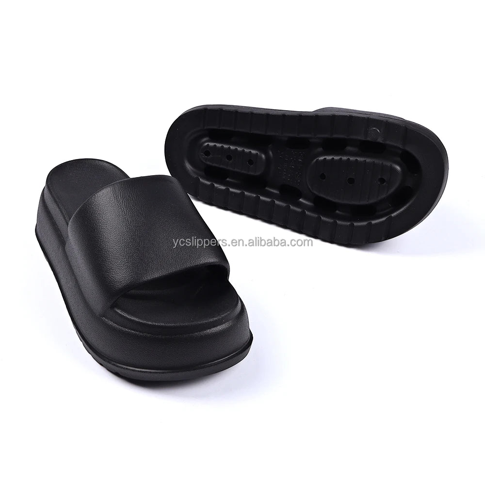 BreezeStep Women's Summer/Autumn Open Toe Beach Sandals Designer Thick Sole EVA for Slippers Anti-Slip Outsole Soft Massage