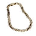 Hypoallergenic Jewelry Wholesale Box Buckle Hip Hop Necklace Iced Out Cubic Zircon Thorns Cuban Link Chain Necklaces