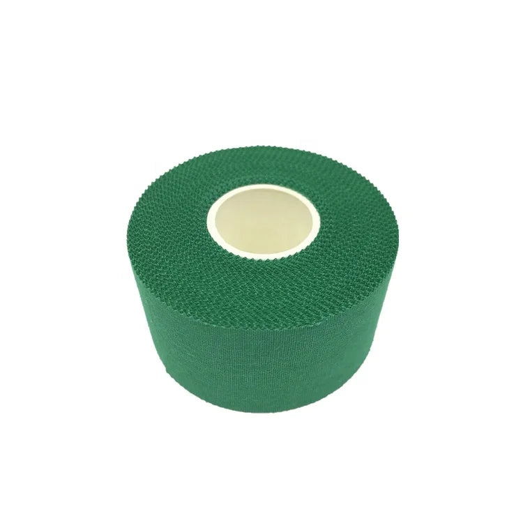 Green Color Cotton Jagged Edge Athletic Strapping Tape