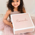 Luxury Custom Gift Box Empty Bridesmaid Proposal Flower Girl Maid of Honor Box Magnetic Gift Box with Ribbon