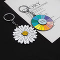 Factory Custom Free Desgin Funny Rotating Wholesale Metal Alloy Turntable Keychain Blank Promotional Soft Enamel Keychain