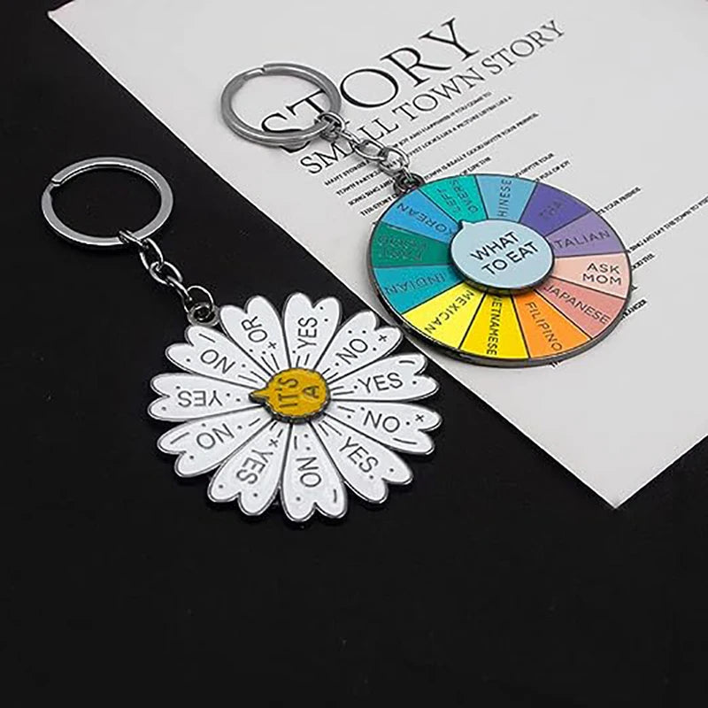 Factory Custom Free Desgin Funny Rotating Wholesale Metal Alloy Turntable Keychain Blank Promotional Soft Enamel Keychain