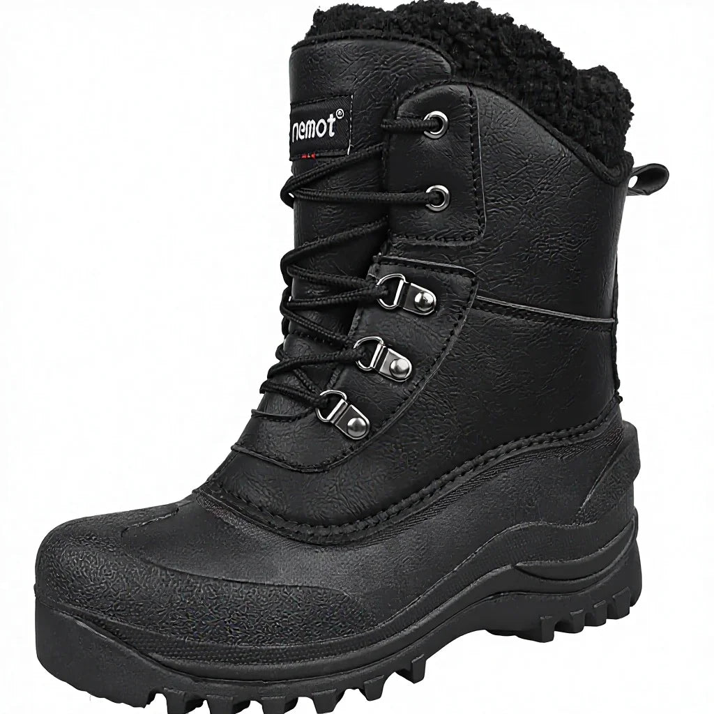 Riemot Winter Boots Women Men Waterproof Fleece Lined Warm Non-Slip Snow Boots