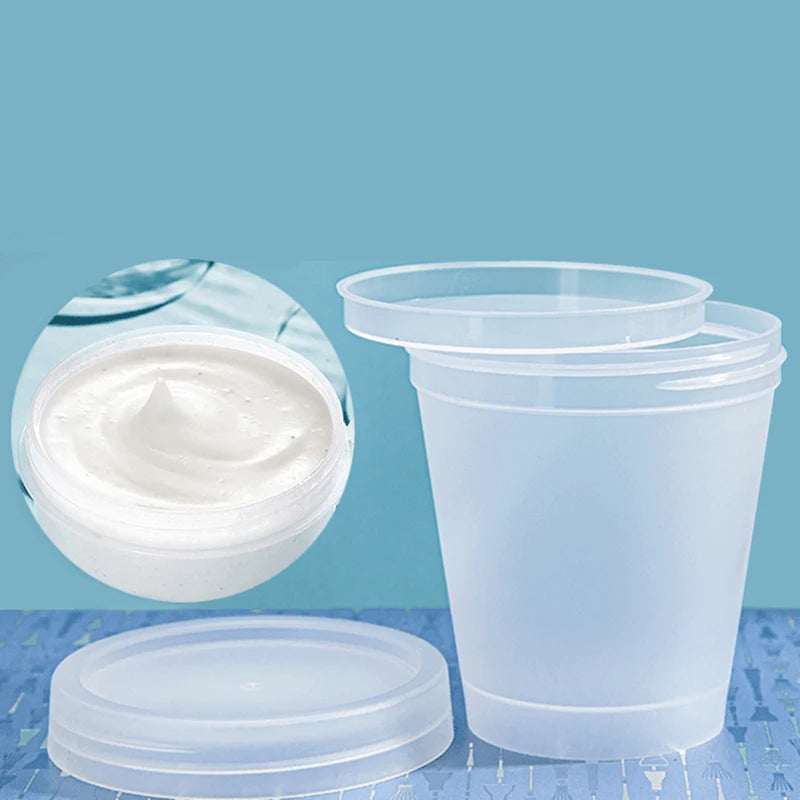 New Reusable Small Batch Airtight Cosmetic PP Jar with Screw Lid Custom Logo Plastic Scrub Container