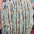 Wholesale 4x4mm Loose Gemstone Beads Colorful Square Cube Imperial Turquoise Stone Beads for Jewelry Making