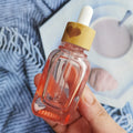 Cosmetic Skin Care Serum Packaging Bottle Pink Essential Oil  Glass Dropper Bottles 10ml 35ml 40ml