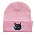 Custom 100% Acrylic Knitted Hat Fashion Simple Casual Style Winter Protection Warm Travel Winter Beanie Cartoon Character Letter