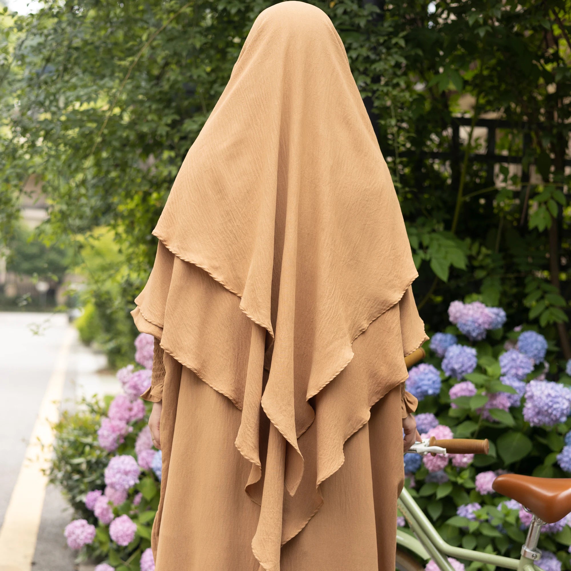 Loriya 2023 Latest Abaya Women Islamic Dress Hijab Scarf HJ908 Two Layers Long Khimar Wholesale in Stock